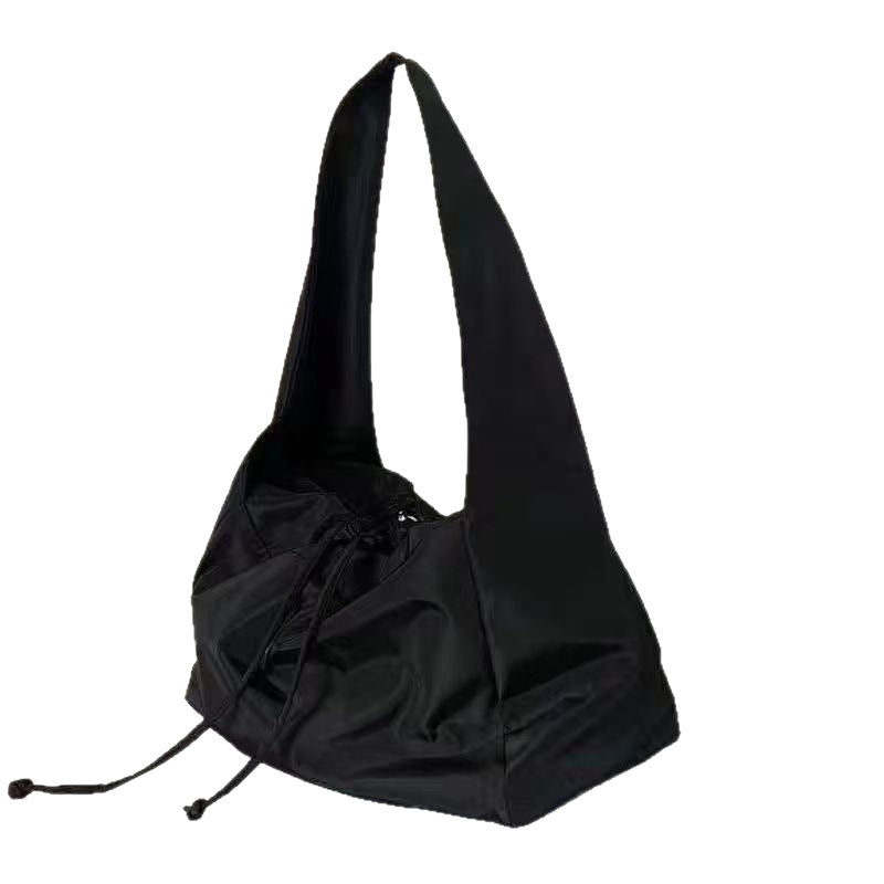 Women's Tote New Large Capacity Shoulder Messenger Bag Lace-up Design Leisure Travel Versatile Fashion Bag