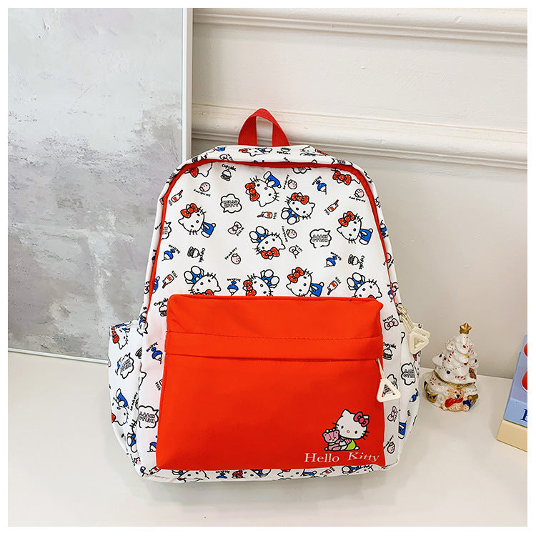 New Children's Schoolbag Kindergarten Cartoon Printed Clow M Backpack Cute Casual All-Match Backpack