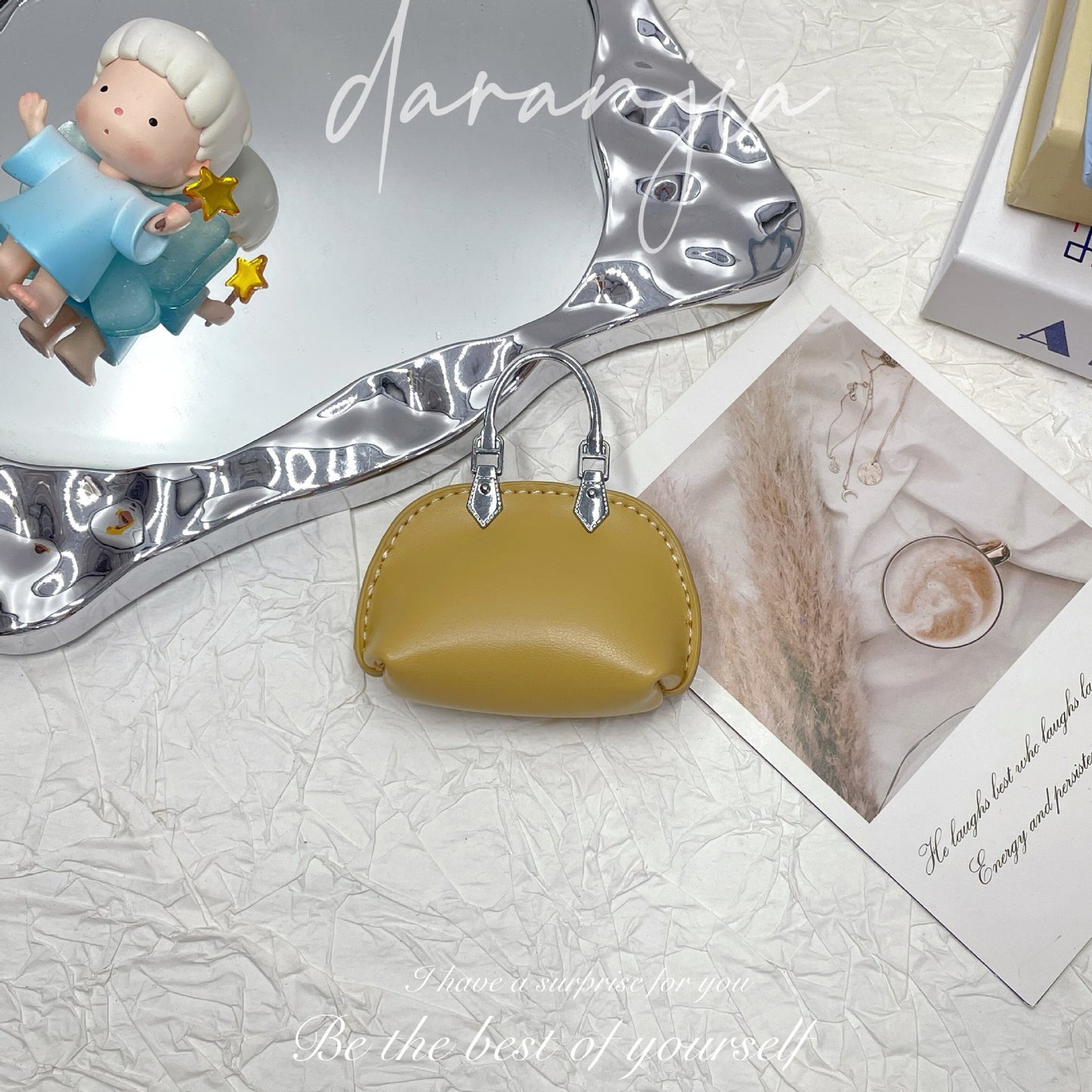 New Mini Small Bag Exquisite Handbag Pendant High-Grade Chain Little Shell Bag Keychain Exquisite Small Bag Ornaments