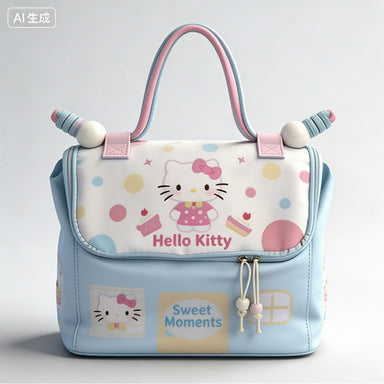 Cartoon Small House Cosmetic Bag Dopamine Color Matching Large Capacity Partition Storage Travel Portable Storage Fashion