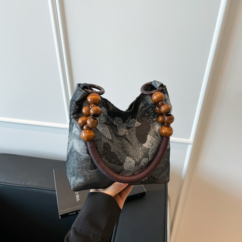 New Chinese Style Minority All-Match Underarm Bag Tote Bag for Women Summer New Good-looking Artistic Embroidered Shoulder Bag