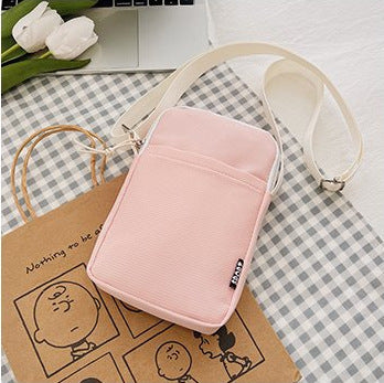 Trendy Simple Casual Shoulder Messenger Bag New Fashion Cell Phone Bag Street Travel Western Style Small Square Bag