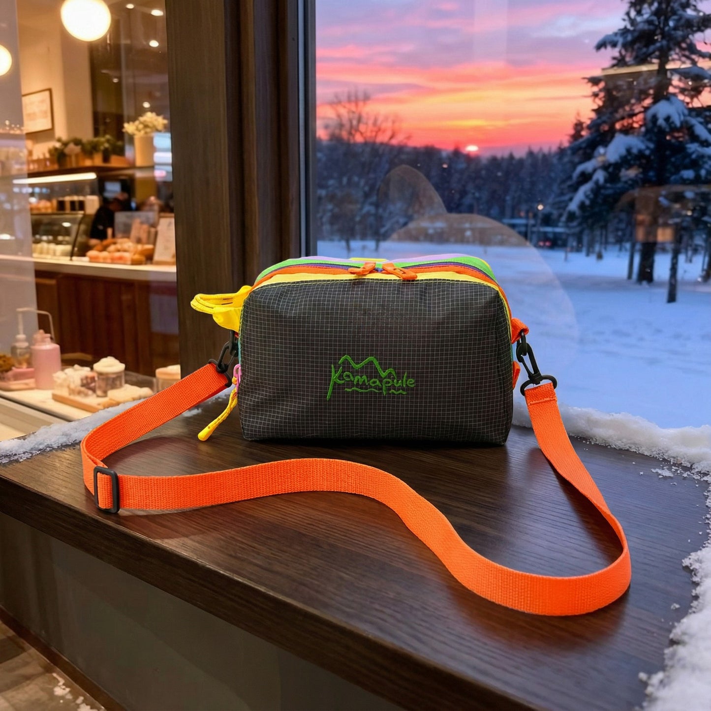 New Dopamine Color Matching Cosmetic Bag Multi-Zipper Design Portable Travel Toiletry Bag Unisex Fashion Practical