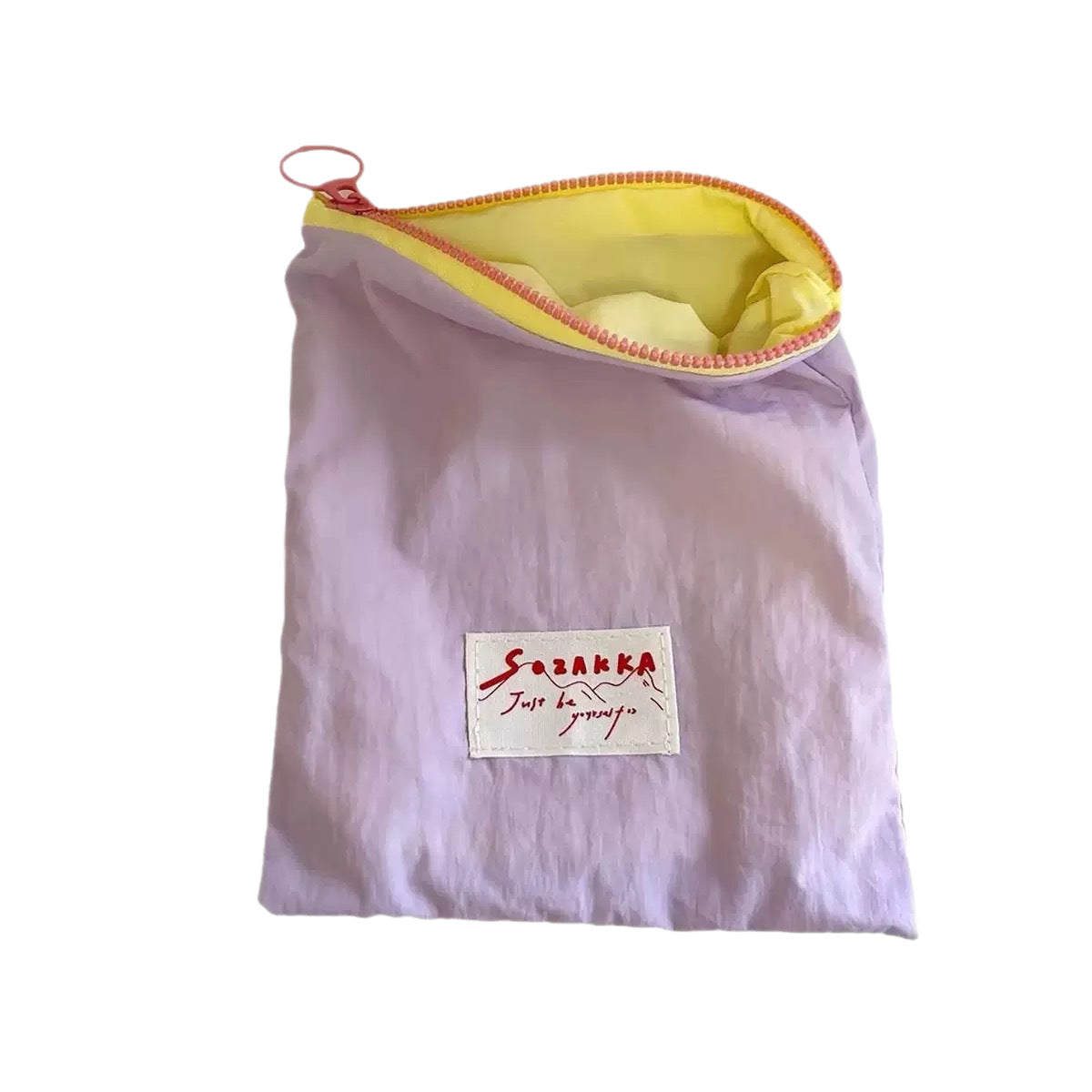 Portable Zipper Cosmetic Bag Simple Design Buggy Bag Thin and Practical Good-looking Cosmetic Storage