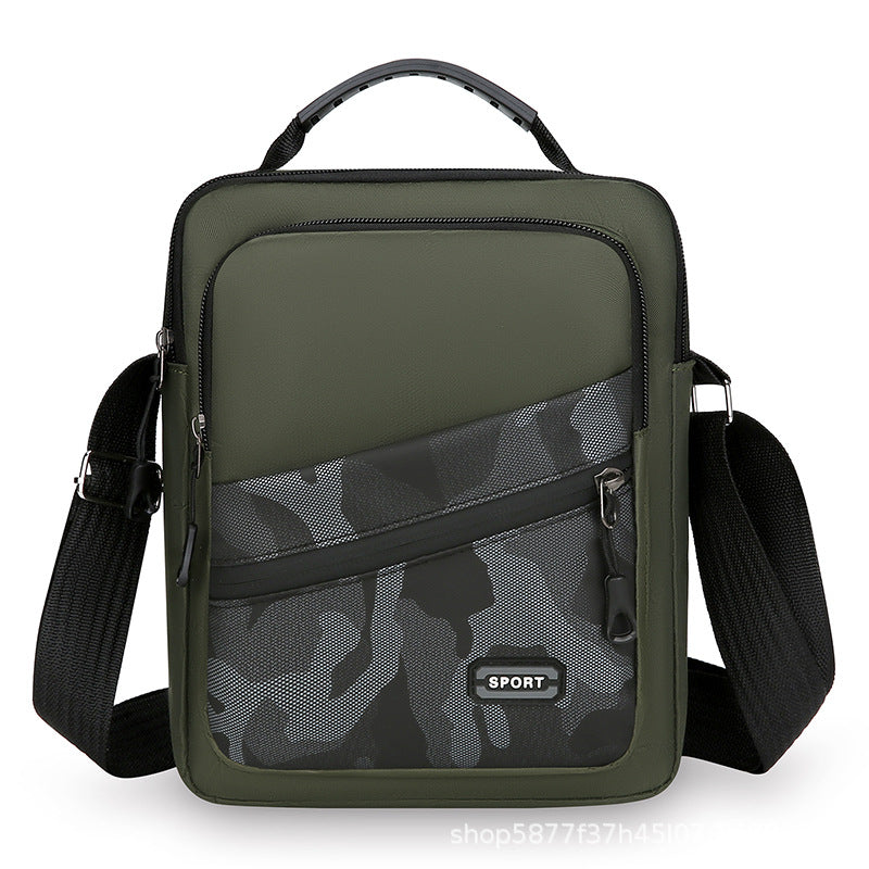 New Multifunctional Men's Bag Korean Style Minimalism Outdoor One Shoulder Messenger Bag Trendy Men's Large Capacity Shoulder Bag
