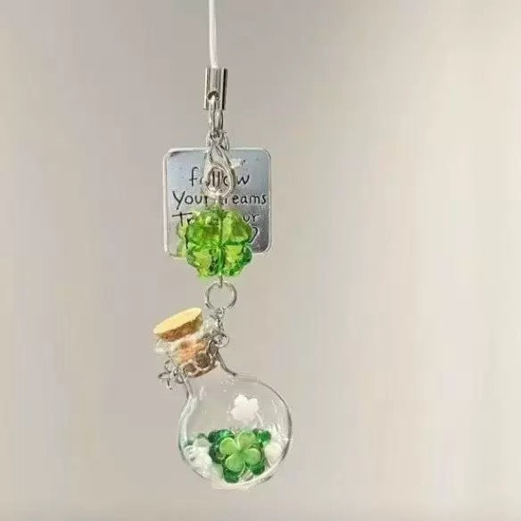 Jasmine maple leaf ginkgo wind chimes pendant phone case charm bag camera keychain lanyard