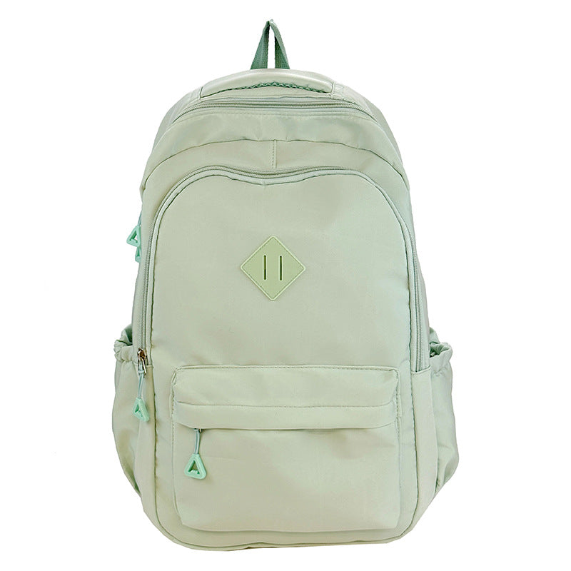 New Simple Color Backpack with Large Capacity, Lightweight and Stylish for Students and Travel