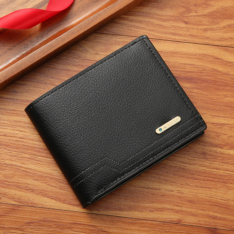 Stylish Men's Wallet withÀó֦ Texture Soft PU Leather, Multi-Card Slots, Lightweight & Durable for Daily Use