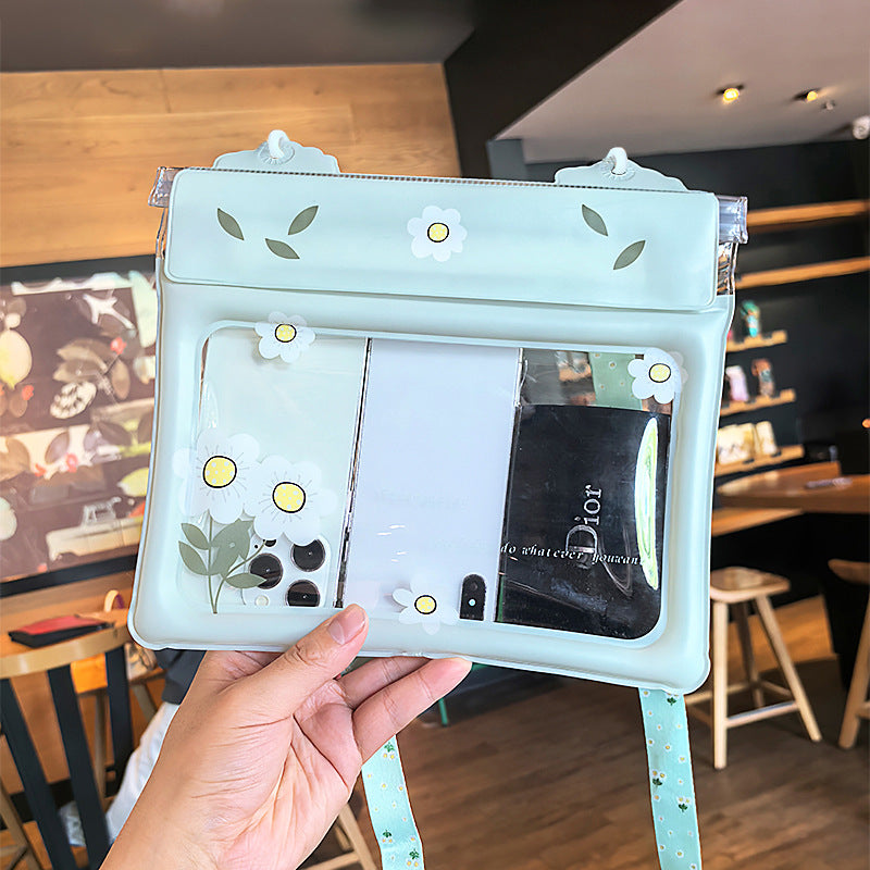 Cute Touch Screen Waterproof Mobile Phone Bag Swimming and Playing Water Essential Multiple Seal Design Adjustable Crossbody Rope