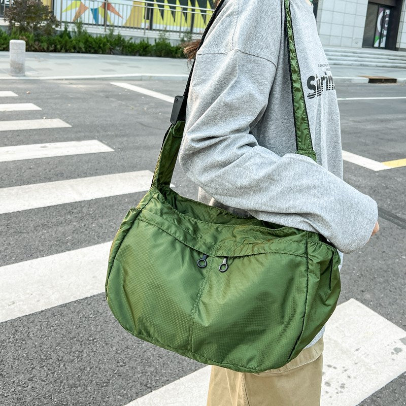 Stylish Lightweight Nylon Shoulder Bag with Large Capacity and Waterproof Design for Everyday Use