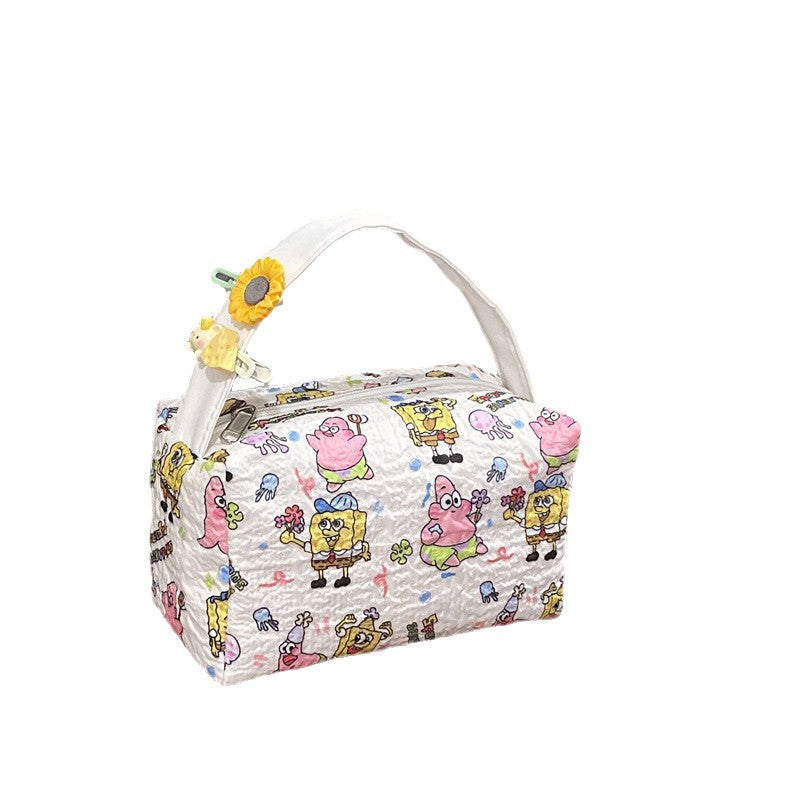 Women's Portable Makeup Wash Bag Large Capacity Three-Dimensional Portable Design Travel Storage Multifunctional Practical