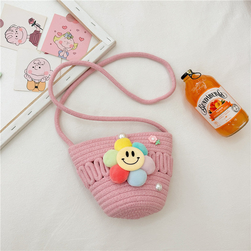 Summer New Woven Bag Women's Fashion All-Match Portable Crossbody Shoulder Bag