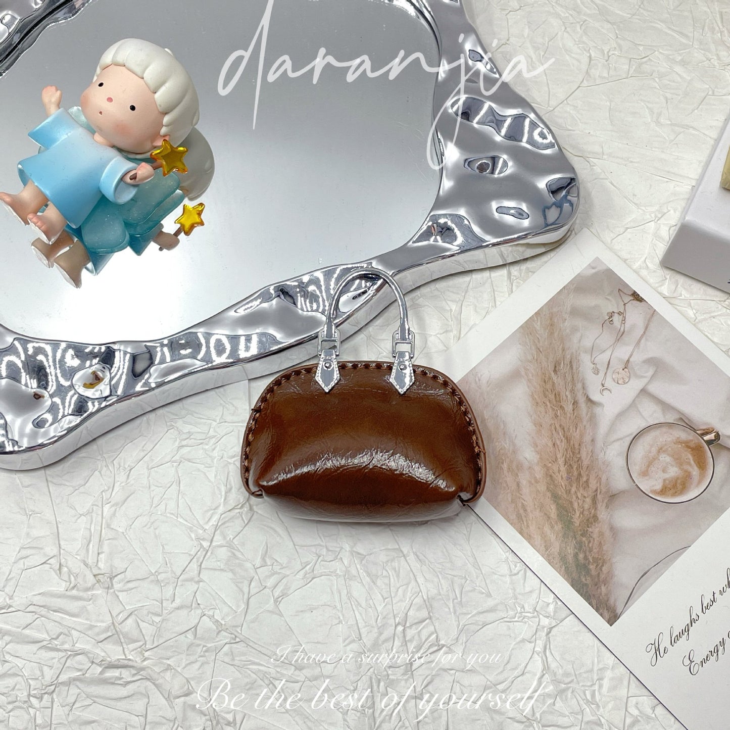 New Mini Small Bag Exquisite Handbag Pendant High-Grade Chain Little Shell Bag Keychain Exquisite Small Bag Ornaments
