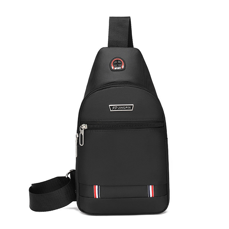 Stylish Men's Chest Bag with Large Capacity, Water-Resistant Oxford Fabric, Perfect for Business and Daily Use
