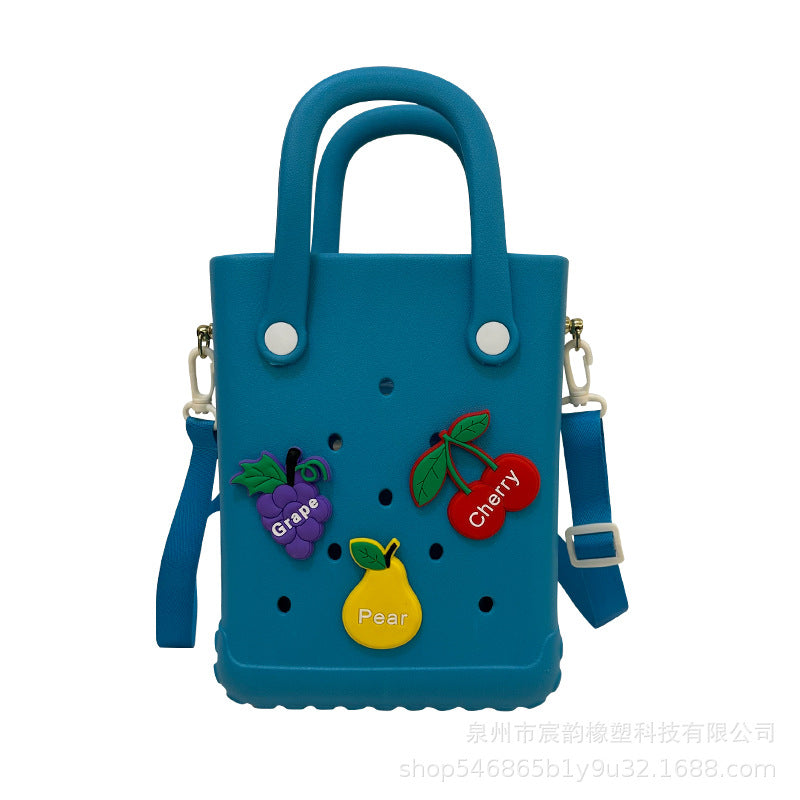 Eva Shoulder Strap New Jelly Bag Hole Basket Cute Mini Beach Storage Bag