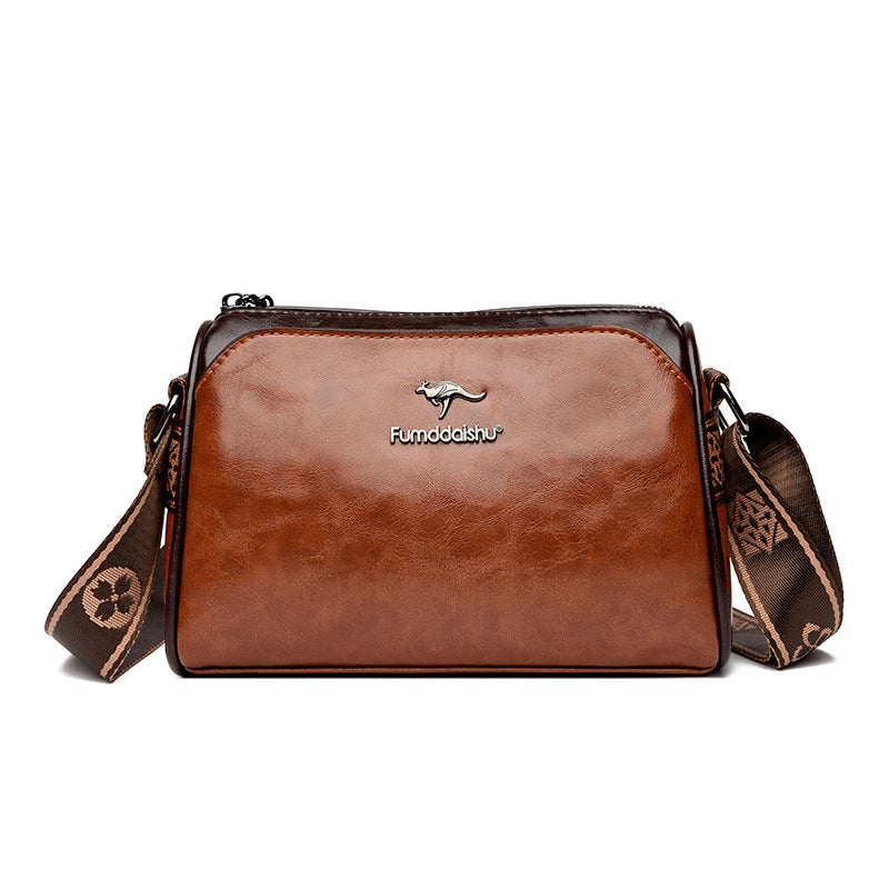 Trendy Women's Bag New Retro Double-Sided Pillow Bag Light Luxury Shoulder Messenger Bag