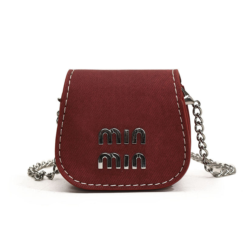 Mini Children Pouch All-Match Chic Chanel-Style Princess Chain Crossbody Change Earphone Bag Girls' Single-Shoulder Bag Tide