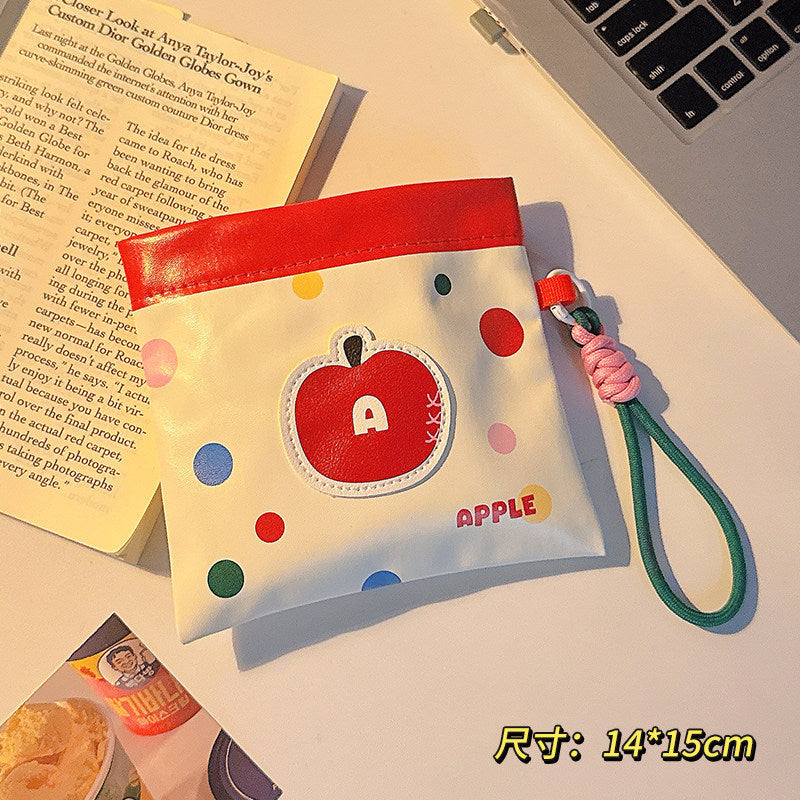 Cute Sanitary Napkin Bag Students Go out Portable Sanitary Napkin Small Bag Large Capacity Buggy Bag Aunt Towel Storage Bag