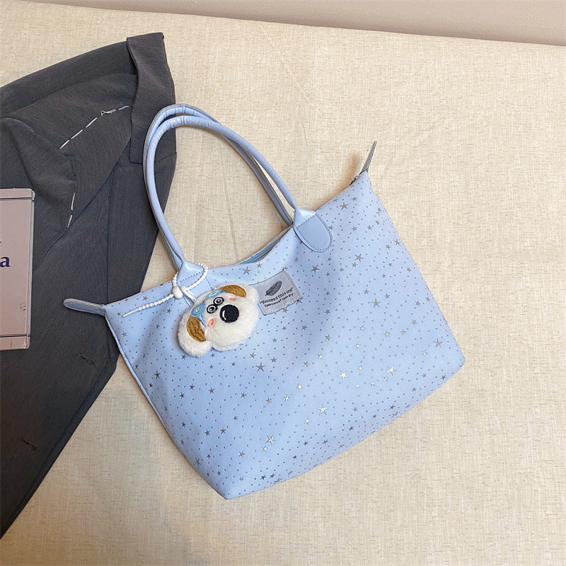Korean Style Large Capacity Totes New Commuter Shoulder Underarm Chain Handbag