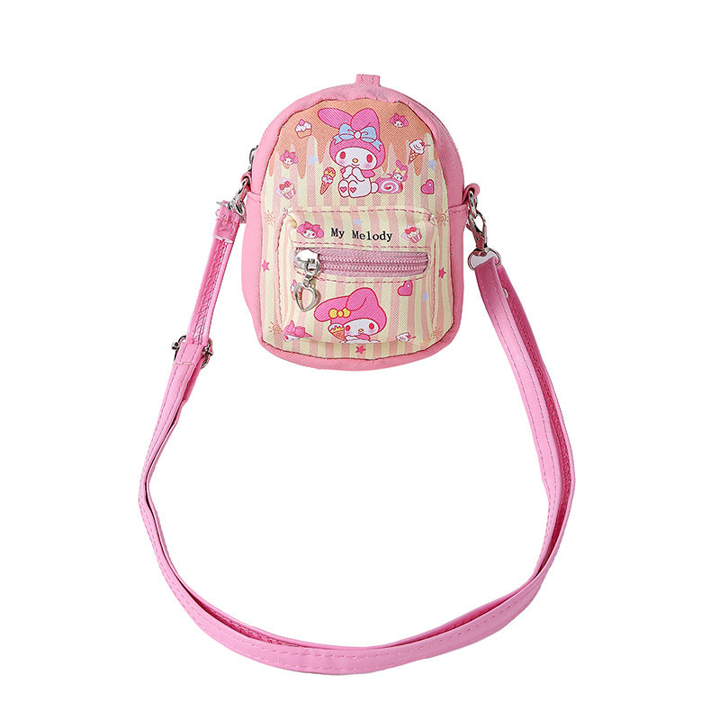 Coin Purse Ins Style Cute Girl Heart Student Minimalist Creative Zipper Small Bag Carry-on One-Shoulder Crossboby Bag