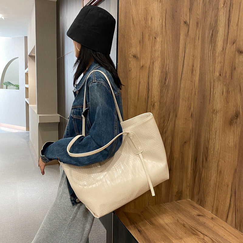 Tote Bag Women's Simple Large Capacity New Trendy Fashion All-Match Shoulder Bag