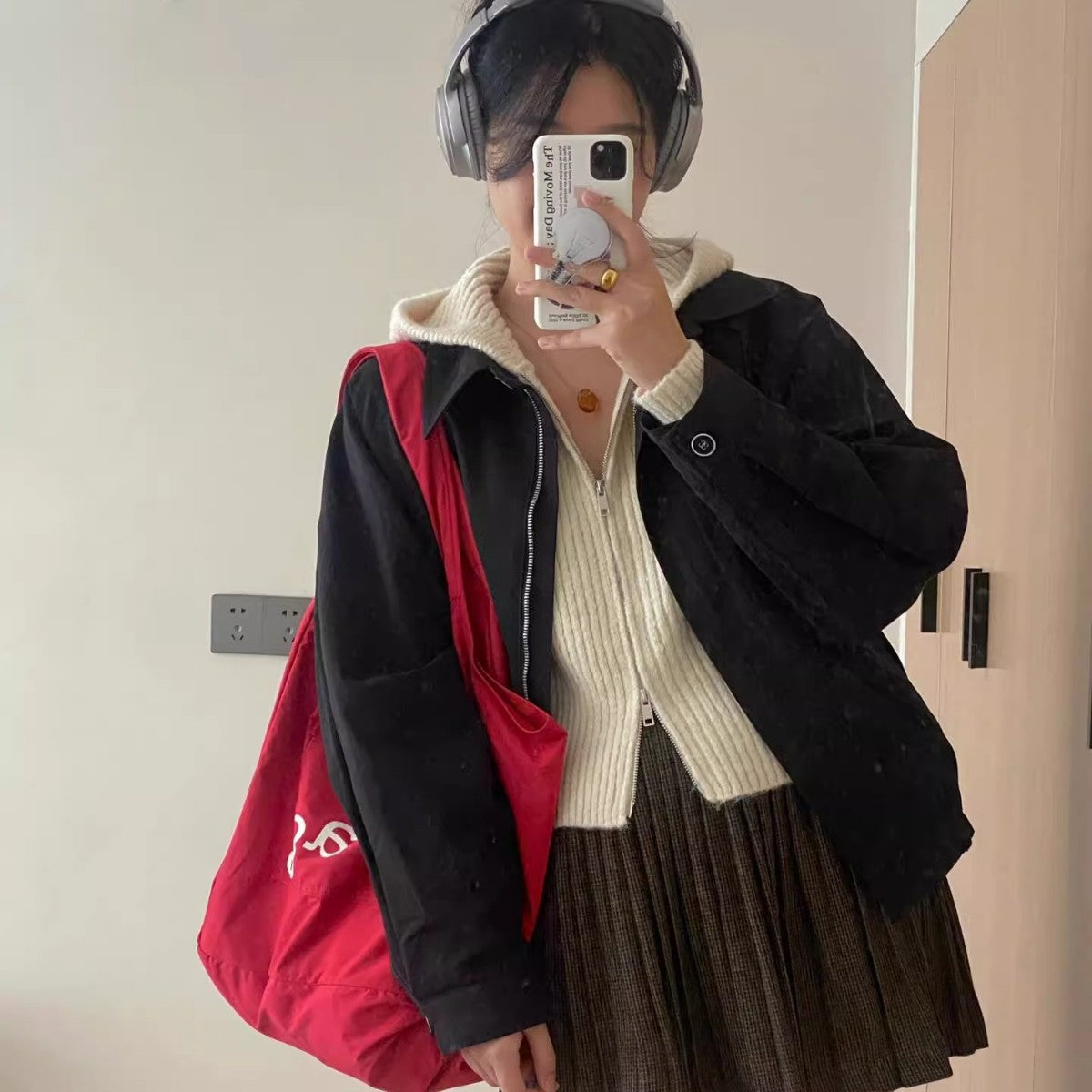 Large Capacity Canvas Tote Bag Female Korean Style All-Matching Lazy Style Students Class Commuter Shoulder Bag