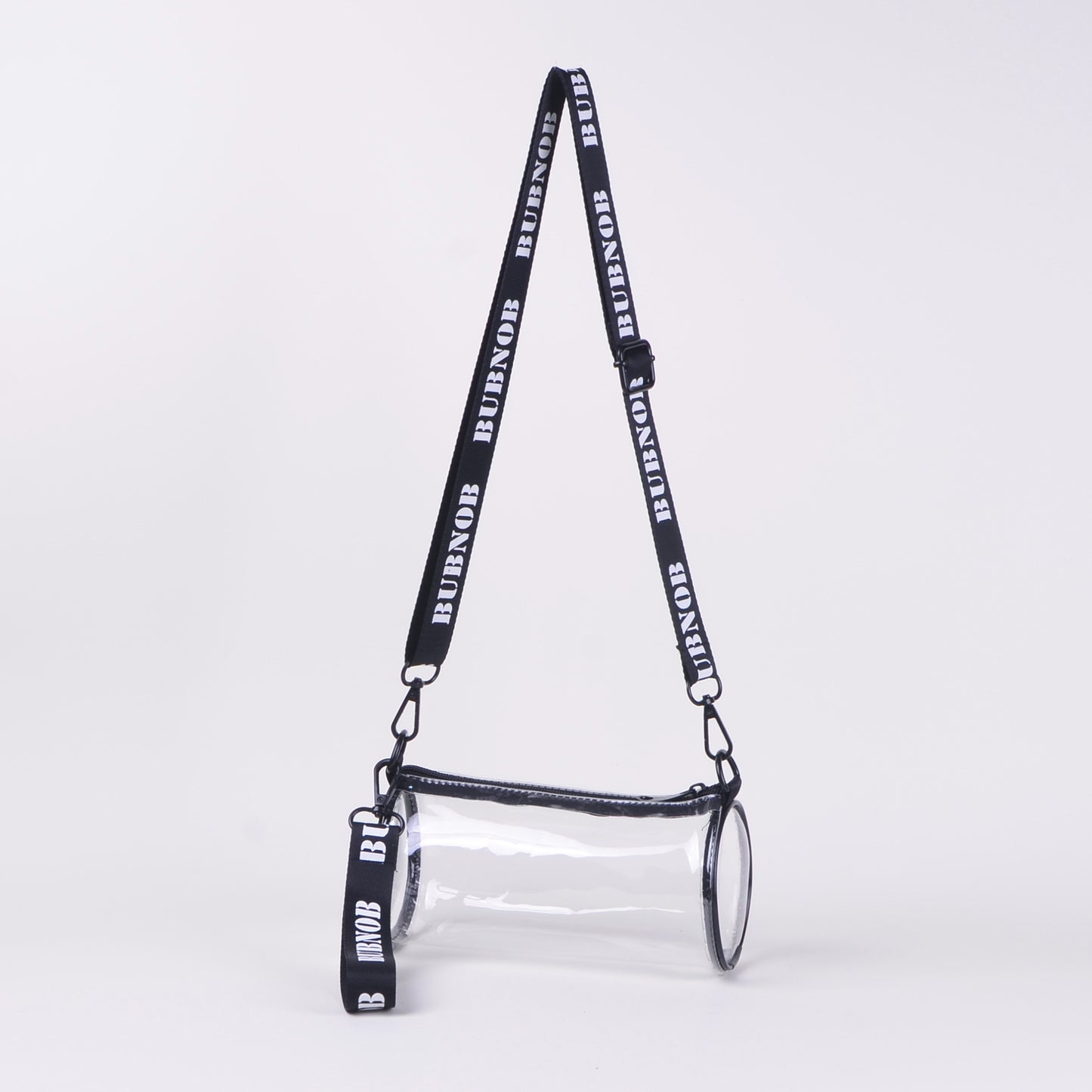 Transparent Cylinder Crossbody Bag 2024 New Fashion Clear Makeup Pouch for Daily Use and Travel