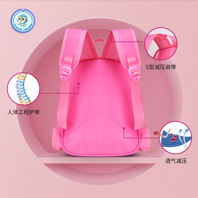 Cute Cartoon Stitch Kids Backpack for Kindergarten and School, Breathable and Waterproof Design with Thick Shoulder Straps