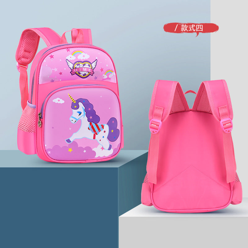 Cute Cartoon Stitch Kids Backpack for Kindergarten and School, Breathable and Waterproof Design with Thick Shoulder Straps