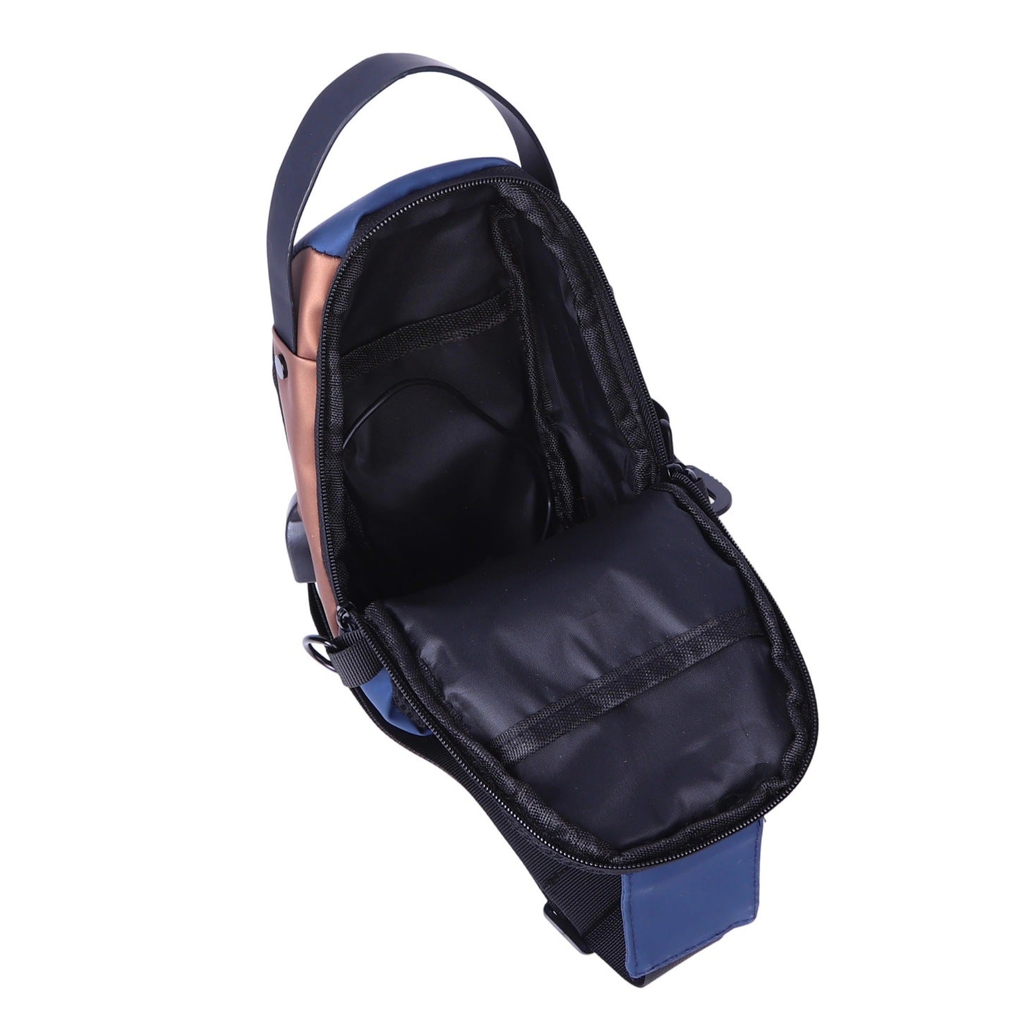 New Fashion Men's Crossbody Bag with Large Capacity, Stylish Chest Pack for Travel and Daily Use