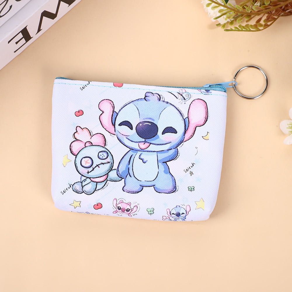 Korean Style Schoolbag Children's Creative New Cartoon Card Stitch Coin Purse Small Storage