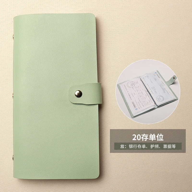 Bill Bank Deposit Single Clip New Check Multi-Function Folding Card Versatile Bag Men and Women