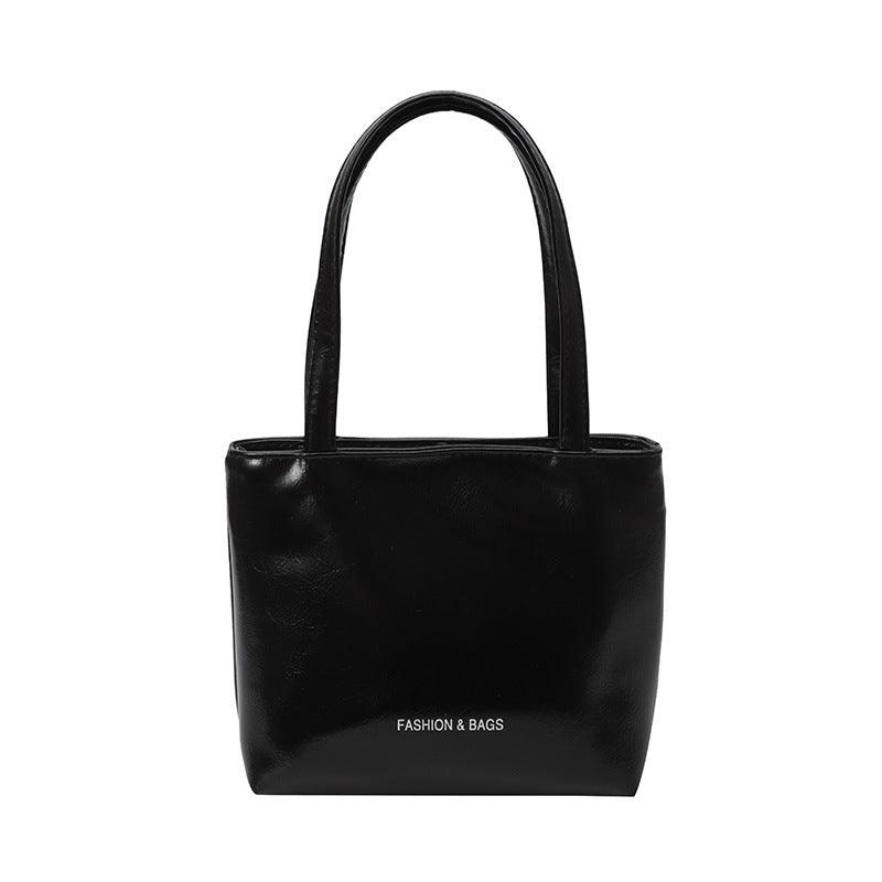Minimalist Elegant Tote Bag for Women 2025 New Fashion Simple Solid Color Handbag with Magnetic Closure and Stitching Details
