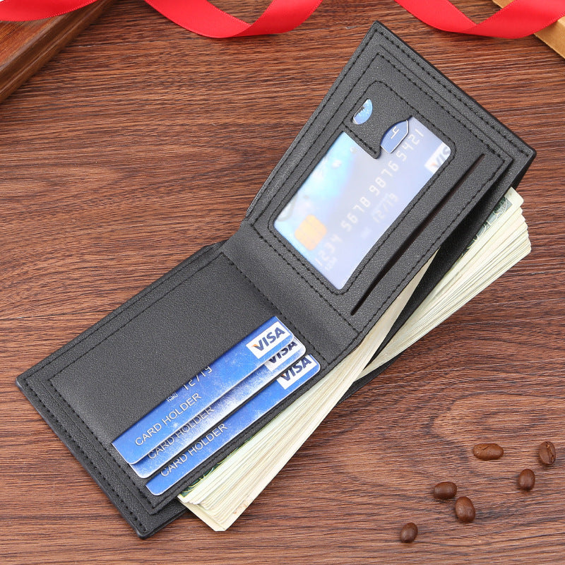 Stylish Men's Wallet with Embossed Design, Soft PVC Material, Multi-Card Slots and Large Capacity for Everyday Use