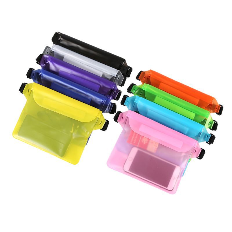 Waterproof PVC Waist Phone Bag for Outdoor Activities, Swimming, Hiking, and Beach Use