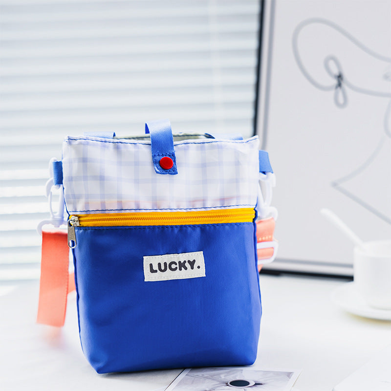Dopamine Crossbody Water Cup Bag Outdoor Thermos Cup Cover Cross-Body Hand-Carrying Water Cup Buggy Bag