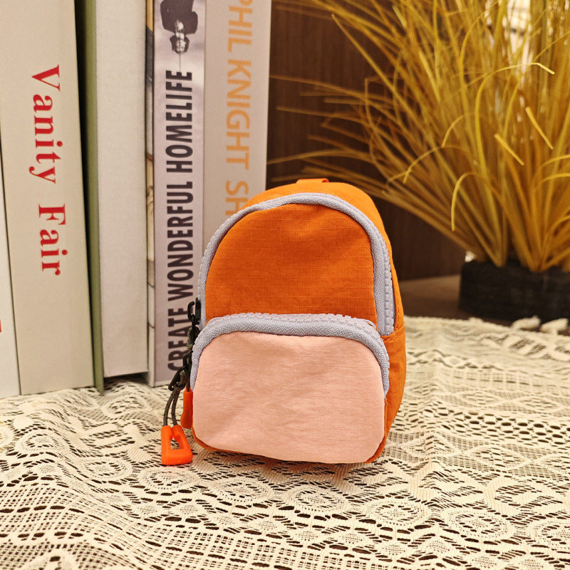Minimalist Color-blocked Compact Wallet Bag for Daily Use and Casual Styling