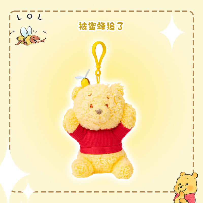 Girls Crossbody Bag Strawberry Bear Plush Head-Shaped Satchel Cute Animal Shape