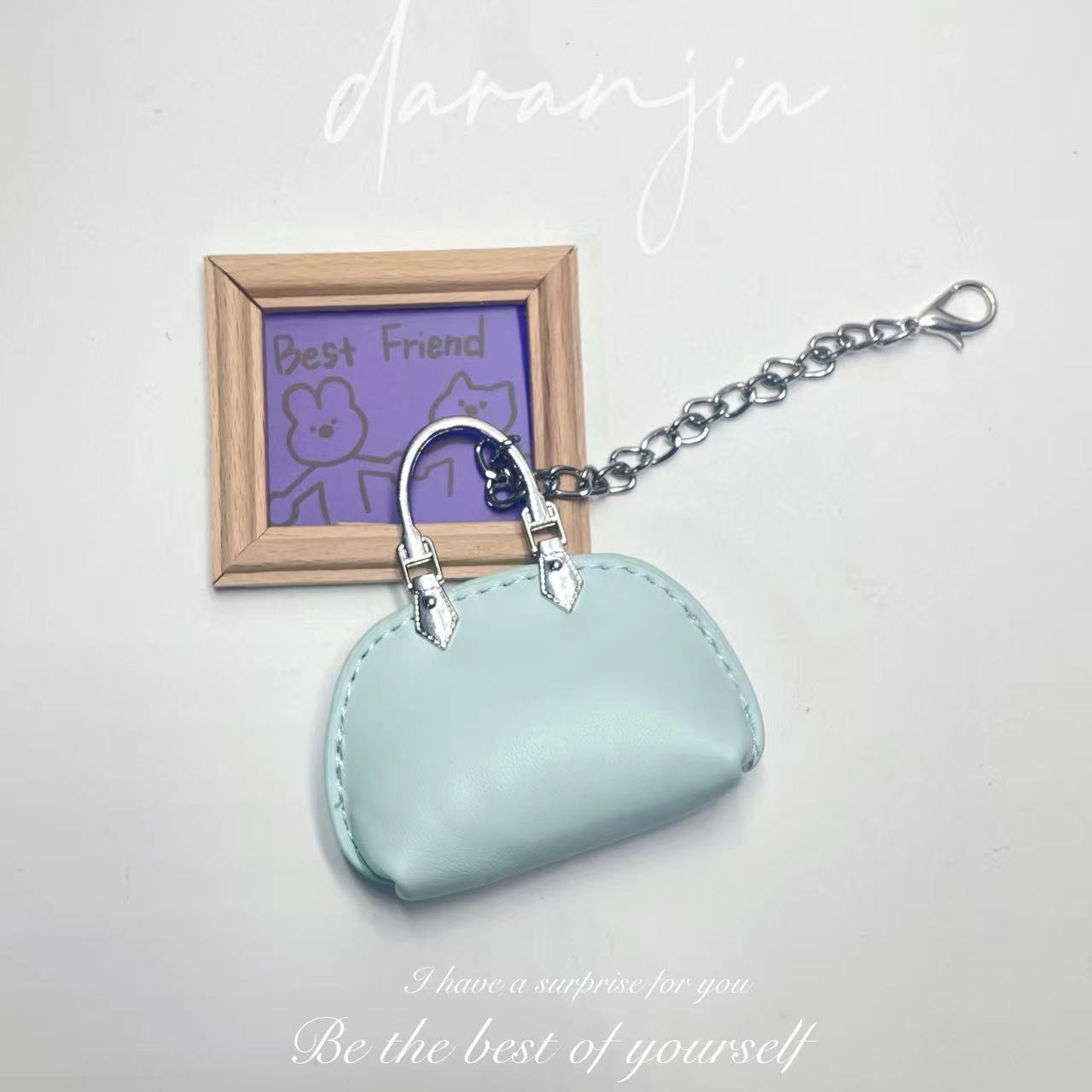 New Mini Small Bag Exquisite Handbag Pendant High-Grade Chain Little Shell Bag Keychain Exquisite Small Bag Ornaments
