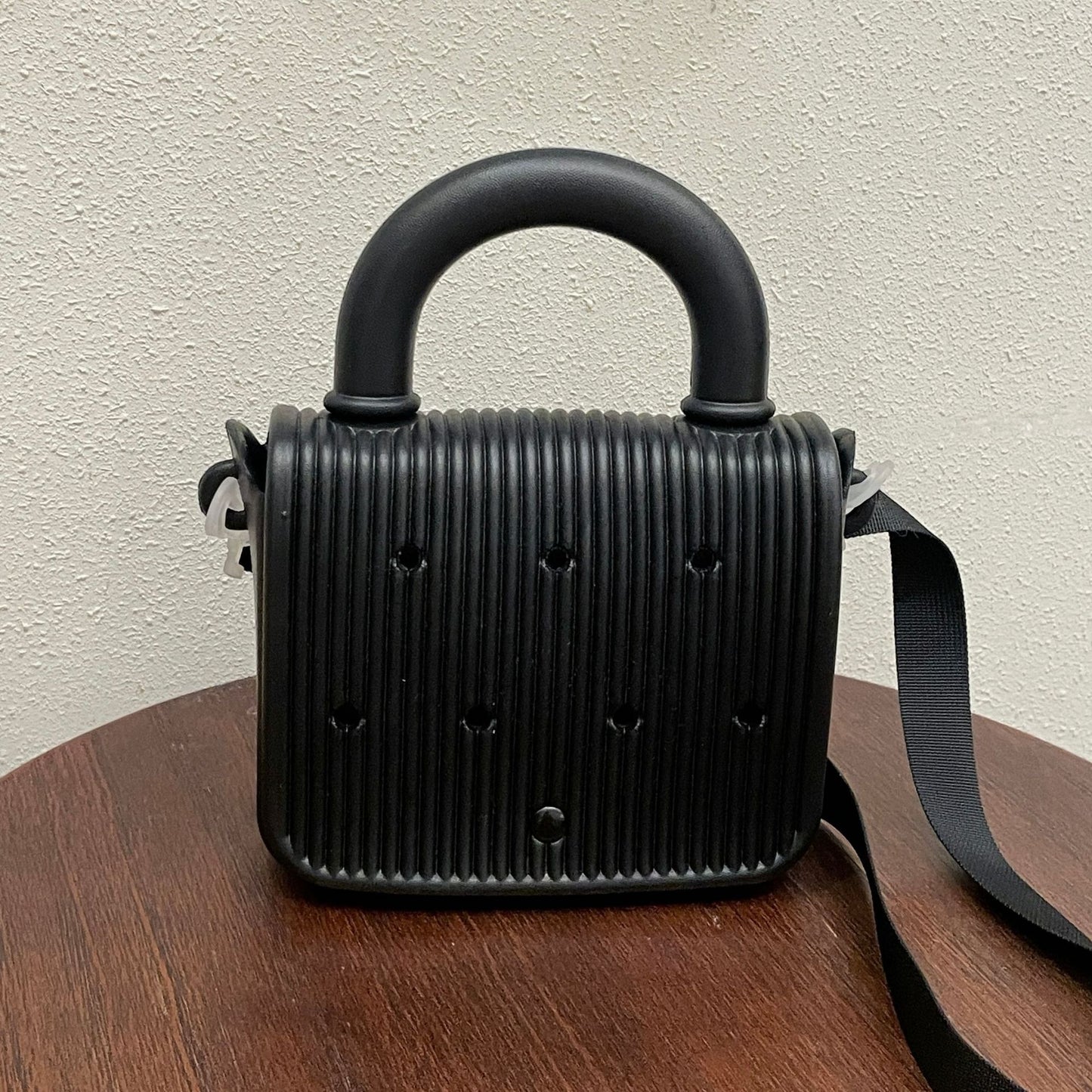 Exquisite Mini Small Square Bag Eva Solid Color Shoulder Strap Portable Minimalist Wear Match Unlock Commuter Dating All-Matching