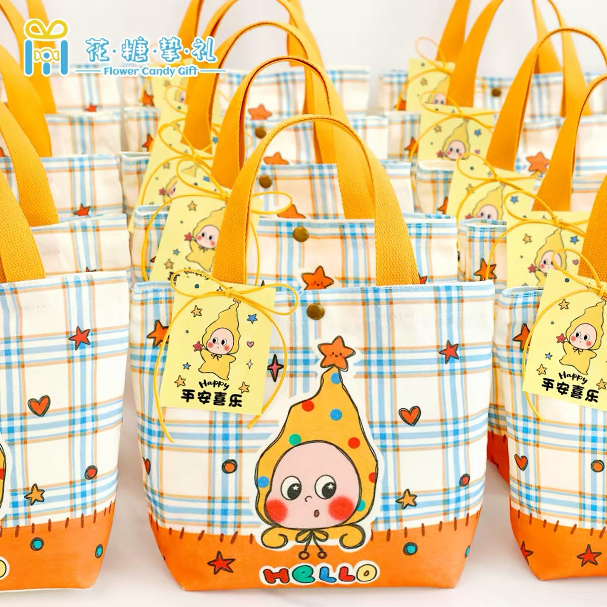 Canvas Bag XINGX Primary School Students Full Moon Full Year Birthday Gift Bag Kindergarten Gift Handbag
