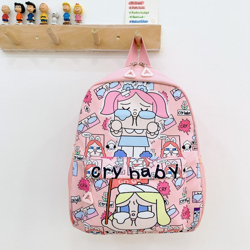 Cartoon Creative Crying Baby Children's Schoolbag Backpack Large Capacity Lightweight Primary School Student Kindergarten Backpack