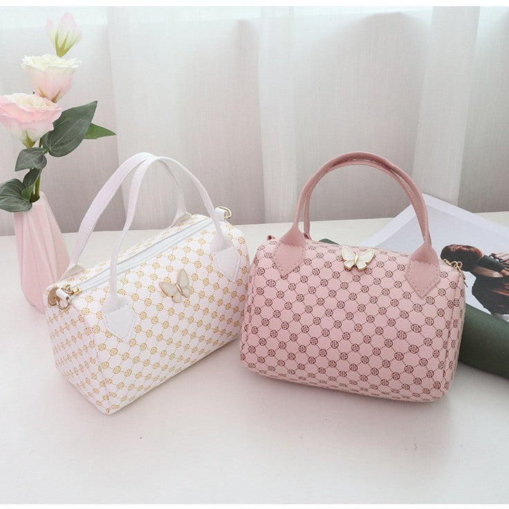 Pattern Cloth Pillow Bag Female Fashion Mobile Phone Bag Niche Fashion Korean Style Cosmetic Bag Bag