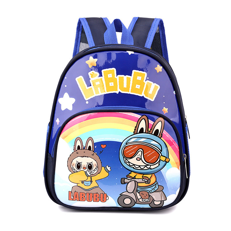 New Spider-Man Cartoon Kid's Small Schoolbag Labubu Boys and Girls Kindergarten Backpack Super Light and Burden-Free