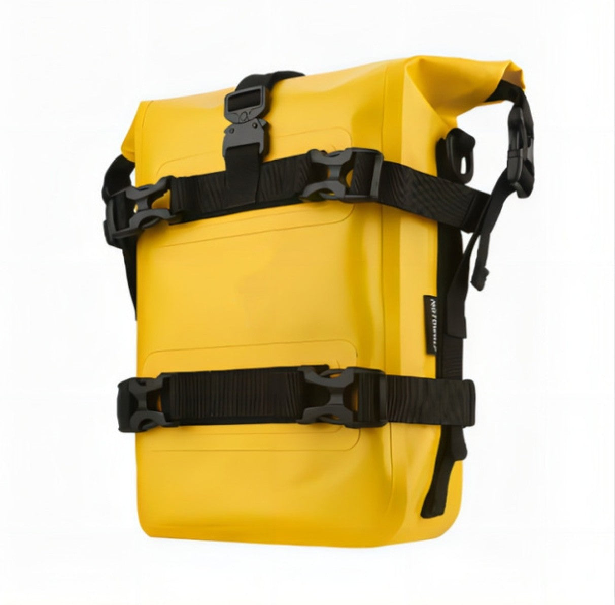 Waterproof Motorcycle Bumper Bag with Roll-Top Design, Large Capacity PVC Saddlebag for Riding