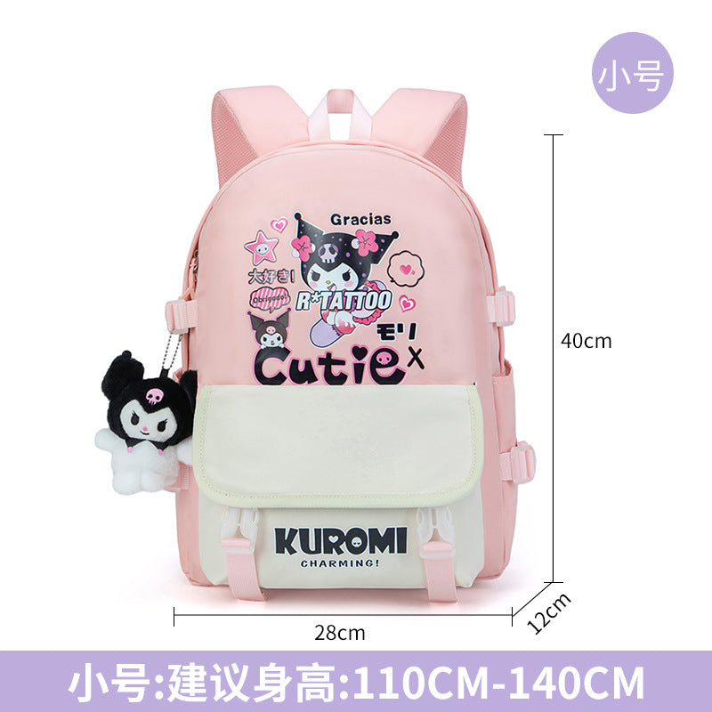 Clow M Joint Name Cute Schoolbag Children Backpack Lightweight Large Capacity Suitable for Primary School Students to Junior High School Students