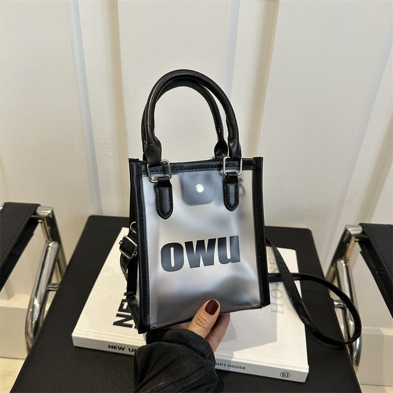 Transparent Bag for Women 2026 New Jelly Bag Summer Women Bag Fashion Matching Portable Shoulder Messenger Bag