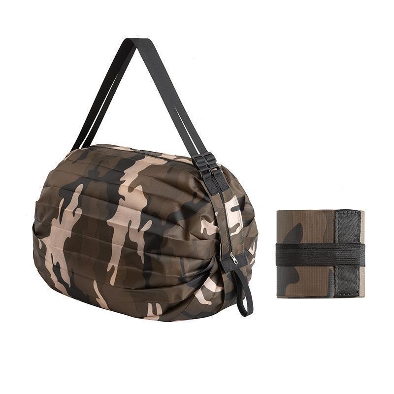 Foldable Supermarket Shopping Bag Women's Travel Sling Bag Portable Large Eco-friendly Shopping Handbag