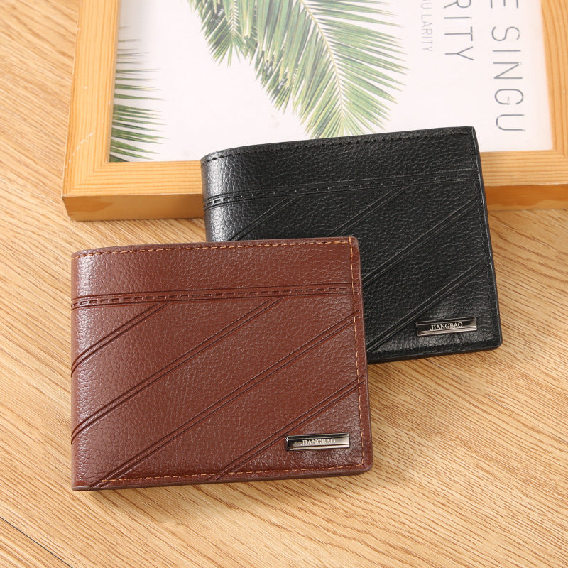 Men's Short Chic Wallet Card Holder Lightweight Expansion Design