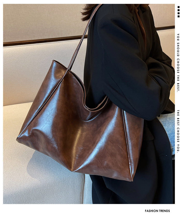 new bags women¡¯s new handbag retro easy matching shoulder bag casual tote big bag